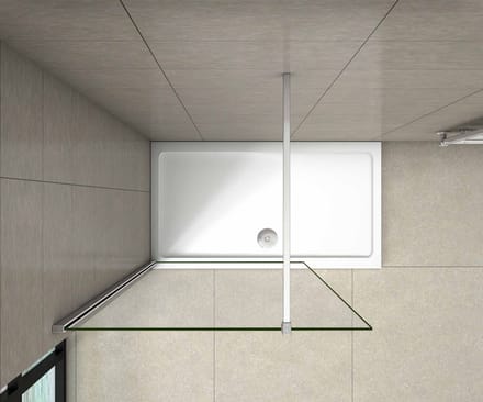Stabilisatiestang 90 cm douchewand,voor glasdikte 6-10mm.
