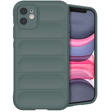 imoshion Hoesje - Geschikt voor Apple iPhone 11 - EasyGrip Backcover - Donkergroen