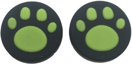 KELERINO. Thumb Grip geschikt voor Nintendo Switch - 2 stuks - Cat - Groen