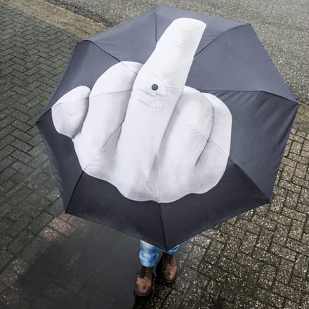 Middelvinger Paraplu van Ditverzinjeniet