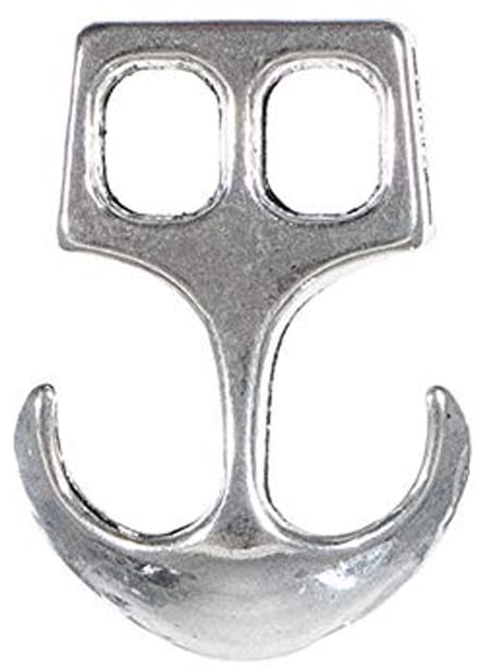 Two Hole Clasps in Silver and Bronze – Hook & Anchor Design – 2, 5, 10, 25 Pack Sizes