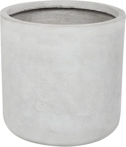 MESSENE - Bloempot - Lichtgrijs - 34 cm - Klei-vezelmengsel