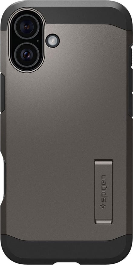 Spigen Tough Armor Apple iPhone 16 Plus Hoesje MagSafe Back Cover Gunmetal