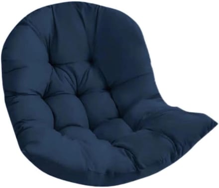 Stoelkussen - Hangstoel Kussen - Buiten Ontspannen - Verdikt Comfort - Groot - Donkerblauw
