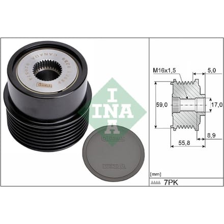 Schaeffler Ina Generator vrijloop INA 535 0354 10