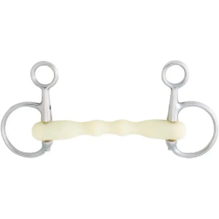 Baucher bit voor rechte paarden Soyo Happy mouth "mullen"