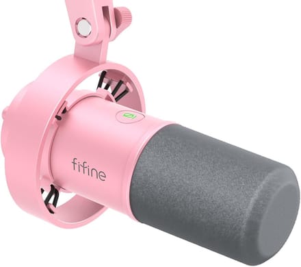 FIFINE - K688 - USB / XLR - Dynamische Microfoon - Streaming - Podcasting - Gaming - Geschikt voor PS4 / PS5 / PC - Roze
