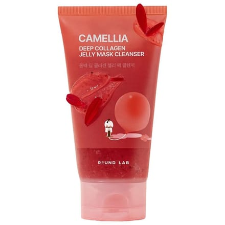 [ROUND LAB] Camellia Deep Collagen Jelly Mask Cleanser 150ml red