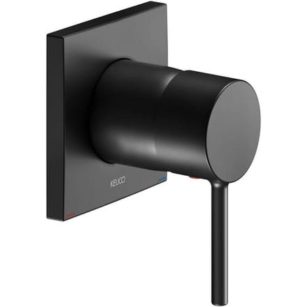 Keuco IXMO Soft Black Selection concealed single lever mixer, angular 59551370202