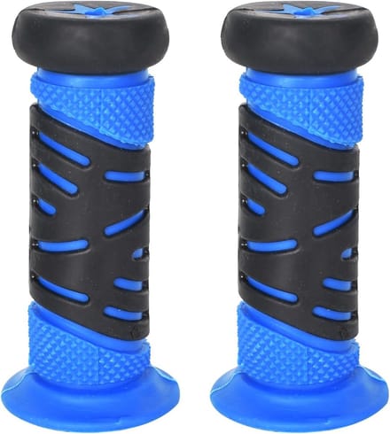 Fietshandgrepen Kinderen - Fietsstuur Handvatten - Veilig Fietsen - Ergonomisch Ontwerp - 100 mm Lengte - Blauw