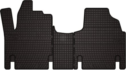 Wielganizator SolidPRO Serie - Rubber Auto Matten - Citroen Jumpy I (1994-2006) - Zwart - Op Maat