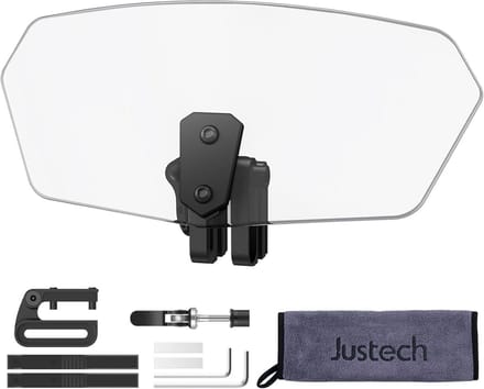 Verstelbare Universele Motorfiets Windscherm Verlenging Spoiler Transparant