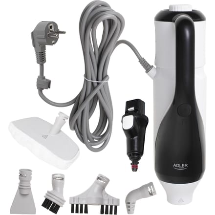 Stoommop en wasmachine 2in1, 1500 W, veel accessoires, klaar in 25s, drie horizontale paren, tank 380 ml, 5 m kabel