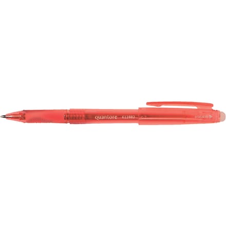 Gelschrijver Quantore erasable 0.7mm rood