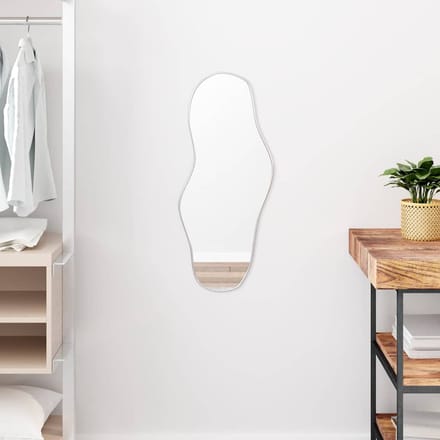 vidaXL - Wandspiegel - 70x30 - cm - zilverkleurig