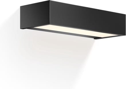 LED Wandlamp - BOX 25, mat zwart.