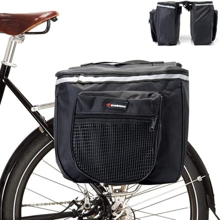 Dubbele Fietsbagage Tas Achterop - Waterdichte Fietstas voor Bagagedrager