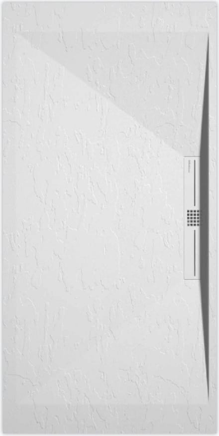 Sanifun douchebak Stone Side White Slate 1200 x 800 S