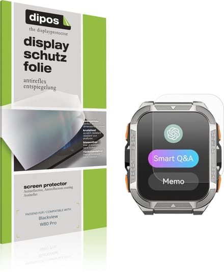 dipos – 6x Matte Beschermfolie geschikt voor Blackview W80 Pro | Krasbestendige & antireflecterende Screenprotector Ultra-Thin