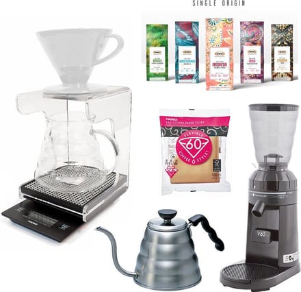 Hario V60 Range Server Slow Coffee Barista set C - 1-4 kops