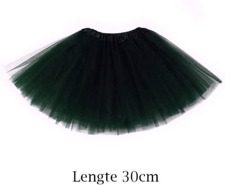 Tutu - Zwart kind - 30 cm