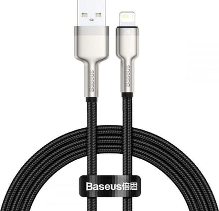 Baseus - Cafule - Series Metalen Data USB-A/Lightning 2.4A kabel 1m - zwart