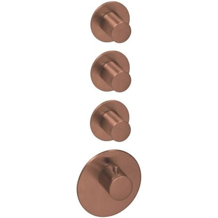 Herzbach DESIGN iX PVD LOGIC XL 3 colour set for universal thermostat module 21.523015.1.39