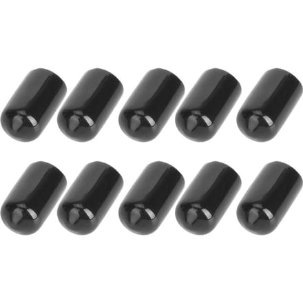 10PCS Caoutchouc Durable Protecteur de Pointe de Queue de Billard Petite Tête Club Housse de Protection Bâton Accessoire de Snooker 10mm black