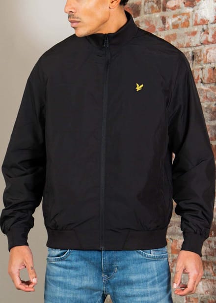 Lyle & Scott Funnel neck shell jacket - jet black
