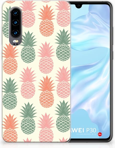 Huawei P30 Siliconen Case Ananas