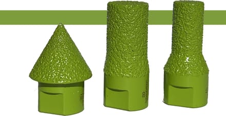 Pro-Diam Vormfrees voor Keramiek – Cilindervorm D20 – Ø20 mm – Professionele Diamantfrees voor Tegels & Natuursteen