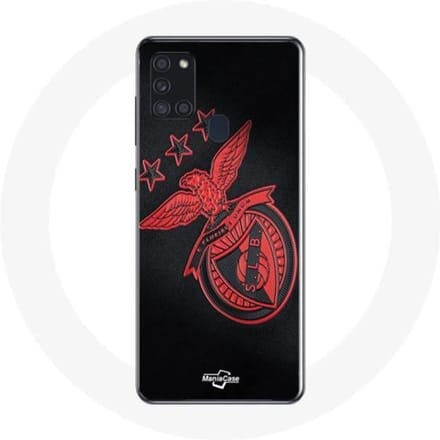 Coque - Maniacase - Samsung Galaxy A21S - Noir - Souple - Motif Benfica noir