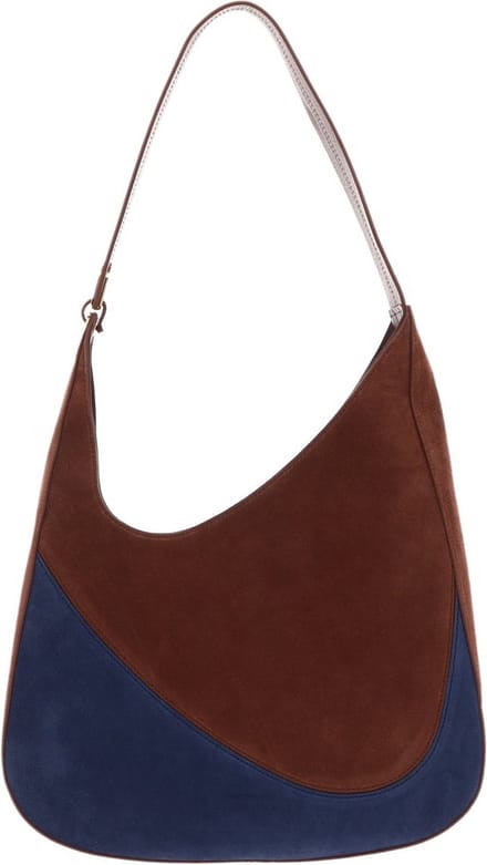 COCCINELLE Leren Schoudertas Zelda Patch Shoulderbag Mul. Mirtil / Brul Bruine