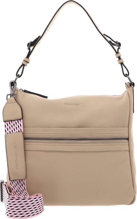 FREDsBRUDER Leren Schoudertas Hendassa Hobo Bag Oat Milk Crème