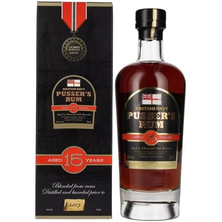Pusser's rum Pusser's 15 Years Old Rum 40% Vol. 0,7l in geschenkverpakking