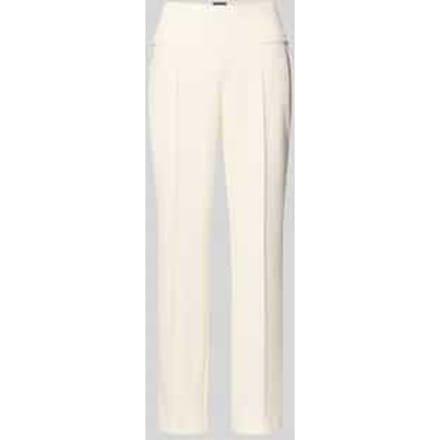 Slim fit stoffen broek met paspelzakken