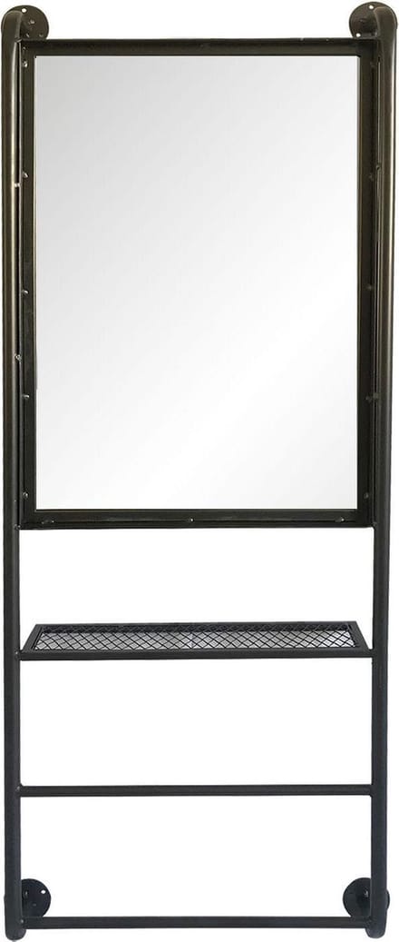 Clayre & Eef Spiegel 48x124 cm Zwart Hout