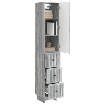 vidaXL - Kast - Set - 2 - st - Bewerkt - hout