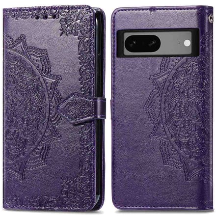 imoshion Hoesje - Geschikt voor Google Pixel 7a - Mandala Bookcase - Paars
