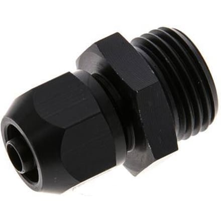 9x6mm & G1/2'' Aluminium Rechte Knelfitting Buitendraad 10bar Kunststof en Polyamide