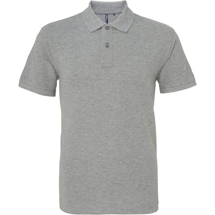 Asquith & Fox Heren Heather Classic Polo Shirt (Heather Grijs)