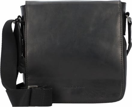 Greenburry Pure Black Schoudertas Leer 22 cm - Jongens - black