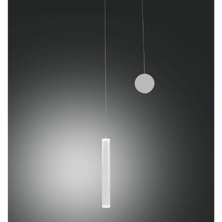 Fabas Luce LED hanglamp Prado, wit, metaal, dimbaar
