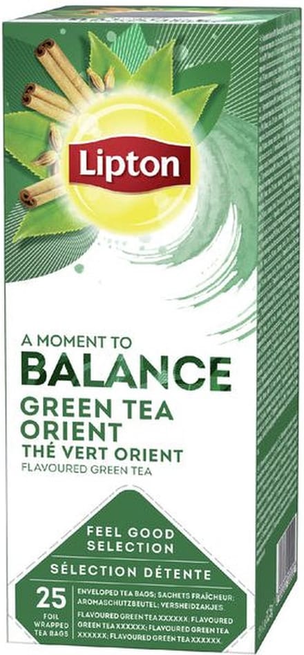 Thee Lipton Balance green tea orient 25x1.5gr
