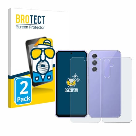 BROTECT - Screenprotector voor Samsung Galaxy A54 5G (Voor+Achter) - Folie Beschermfolie matte 2 Stuks