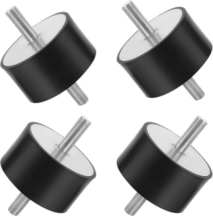 4 Rubber Buffer M8, Rubber Insulation Holders, Shock Absorber, Anti-Vibration, Vibration Damper, Silent Block, Rubber - ShopVlot