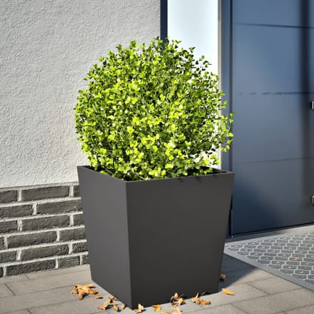 Vidaxl Jardinière de Jardin, Noire, 50x50x50 cm, en Acier