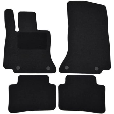 Vloermatten - Mercedes - C-klasse W206 S206 - Zwart velours - 4 stuks - Antislip