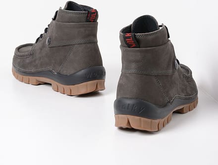 Wolky Hoge veterschoenen Jump asfalt nubuck