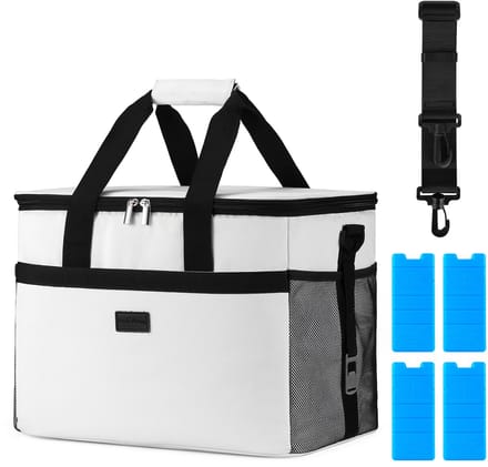 Packaway 4 Laags Geïsoleerde Koeltas - Lunchtas 30 liter - Wit